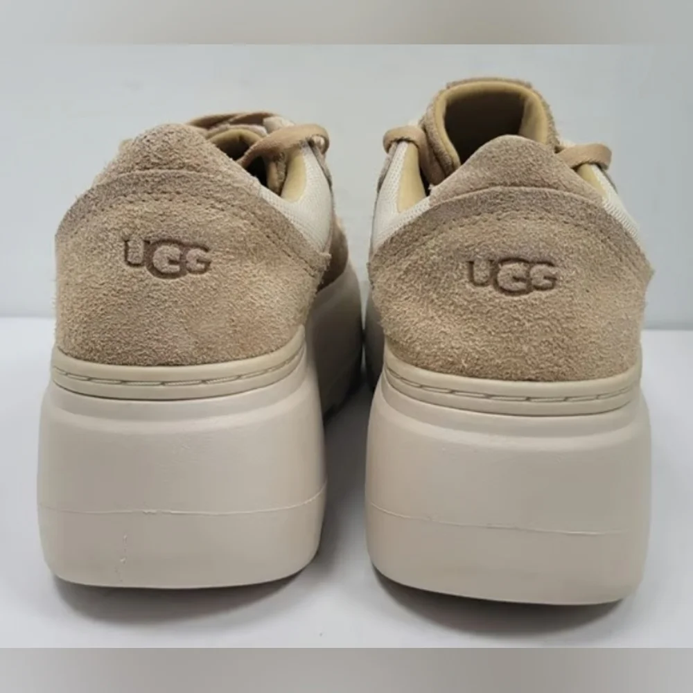 UGG Marin Mega Lace ‘Sand’ Platform Sneakers Size 8 NWOT MSRP $130 - Picture 3 of 9
